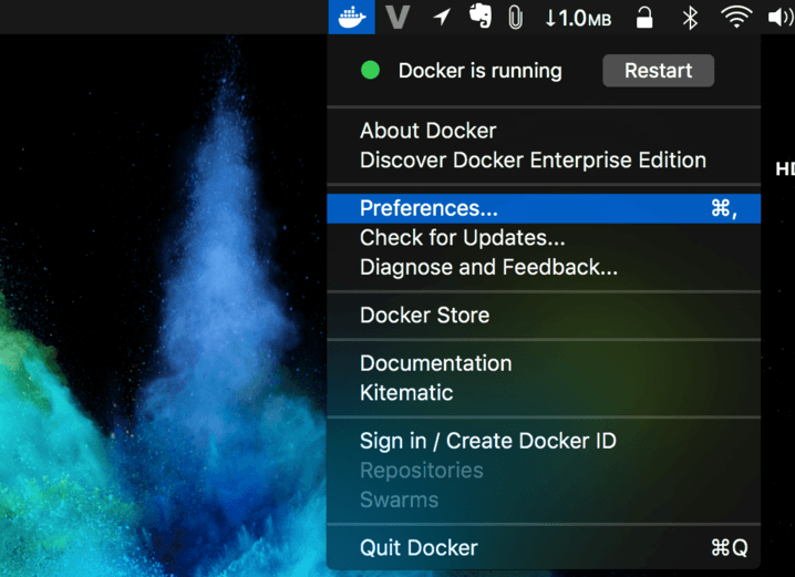 Docker Preferences